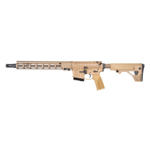 GFR MOD1, Semi-automatic Rifle, AR, 6MM ARC, 14.5" P&W Barrel (16" OAL), HUXWRX QD 6 Flash Hider, Anodized Finish, Desert Dirt Color, Geissele A17 Reduced Angle Grip, Geissele SBS Buttstock, Ambidextrous Controls, No Magazine 08-654S