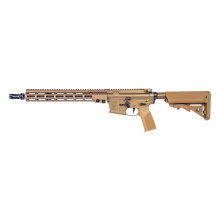Super Duty MOD1-A, Semi-automatic, AR, 223 Remington/5.56 NATO, 14.5" Cold Hammer Forged, Chrome Lined Barrel, Pinned and Welded HUXWRX QD 556 Flash Hider (16" OAL), Anodized Finish, Desert Dirt Color, B5 Systems Enhanced SOPMOD Stock, Geissele A17 Grip,