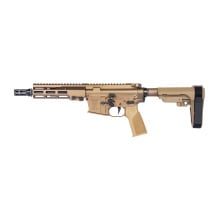 Super Duty MOD1-A, Semi-automatic, AR Pistol, 300 Blackout, 8" Cold Hammer Forged, Chrome Lined Barrel, 5/8X24 Thread Pitch, Anodized Finish, Desert Dirt Color, SBA3 Pistol Stabilizing Brace, Geissele A17 Grip, Custom Pistol-Length Gas System, 7" MK16 Ha