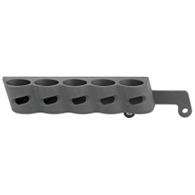 5 Shot Side Saddle with QD Sling Attachment And Rectangular QD Swivel, Fits Remington 870 Tac-14, Holds 12 Gauge Ammunition, Angle Facilitates Easy Bottom Loading of the Magazine Tube and Top Loading of the Chamber, Black Finish GGG-2005