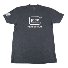 OEM Perfection Tee, Short Sleeve, Medium, Charcoal and White AP96386