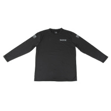 Performance, Long Sleeve Shirt, Polyester/Spandex Material, Medium, Black and White AP96433
