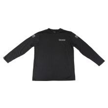 Performance, Long Sleeve Shirt, Polyester/Spandex Material, Medium, Black and White AP96434
