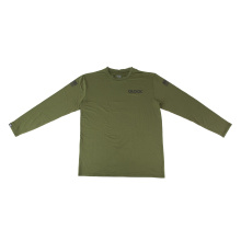 Performance, Long Sleeve Shirt, Polyester/Spandex Material, Medium, Olive Drab Green and Black AP96438