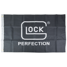 GLOCK Perfection Flag, 3'X2', Polyester Material, Black and White AS4191