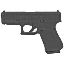 19 MOS, GEN 5, Semi-automatic, Striker Fired, Compact, 9MM, 4.02", Black, Interchangeable, 15Rd, 3 Mags, Front Serrations, Fixed Sights, Polymer, DLC G19515MOSAUT
