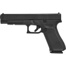 34 MOS, GEN 5, Semi-automatic, Striker Fired, Longslide, 9MM, 5.31", Black, Interchangeable, 17Rd, 3 Mags, Fixed Sights, Polymer, Matte G34517MOSAUT