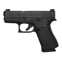 43X, MOS, Semi-automatic, Striker Fired, Sub-Compact, 9MM, 3.41", Black, 10Rd, 2 Mags, Fixed Sights, Polymer, Matte G43XMOSAUT