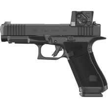 17 GEN 6 COA, Striker Fired, Semi-automatic, Polymer Frame Pistol, Full Size, 9MM, 4.49" Barrel, DLC Finish, Fixed Sights, Aimpoint COA Optic, 10 Rounds, 3 Magazines P61750B01DC8A3