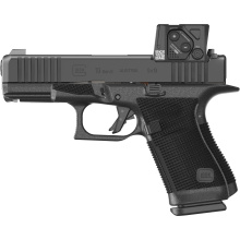 19 GEN 6 COA, Semi-automatic, Striker Fired, Polymer Frame Pistol, Compact, 9MM, 4.02" Barrel, DLC Finish, Fixed Sights, Aimpoint COA Optic, 10 Rounds, 3 Magazines P61950B01DC8A3