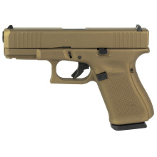 19 GEN 5, Semi-automatic, Striker Fired, Compact, 9MM, 4.02" Barrel, Front Serrations, Cerakote Finish, Burnt Bronze,  15 Rounds, 3 Magazines PA195S204-BB