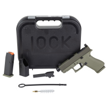 43X M.O.S., Semi-automatic, Striker Fired, Polymer Frame Pistol, Sub-Compact, 9MM, 3.92" Threaded Barrel, 1/2X28 Thread Pitch, Custom Two-Toned Green Cerakote Finish by Shark Coast Tactical, Suppressor Height Sights, 10 Rounds, 2 Magazines UX4350204FRGRN