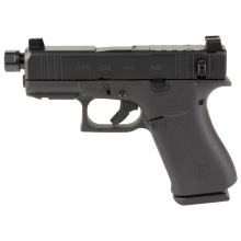 Hush Puppy, Glock 43X, Striker Fired, 9MM, Slide Lock Lever, 3.92" Threaded Barrel, 1/2X28 Thread Pitch, Suppressor Height Sights, Cerakote Finish, Black, 10 Rounds UX4350204FRN