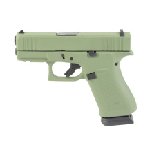 43X, Semi-automatic, Striker Fired, Polymer Frame Pistol, Sub-Compact, 9MM, 3.41" Barrel, Custom Cerakote by Skydas, Olive Drab Green, Fixed Sights, 15 Rounds, 2 Magazines UX4350204NR15