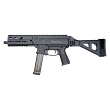 Stribog SP10A3, Semi-automatic, Striker FIred, Aluminum Frame Pistol, 10MM, 8" Threaded Barrel, 9/16X24 Thread Pitch, Ambidextrous Controls, Folding Pistol Brace, M-LOK Handguard, Matte Finish, Black, 20 Rounds, 3 Magazines 197892004848