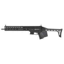 Stribog SP9A1, Semi-automatic Rifle, 9MM, 16" Threaded Barrel, 1/2X28 Thread Pitch, Ambidextrous Controls, Fixed Stock, M-LOK Handguard, Matte Finish, Black, 10 Rounds, 3 Magazines, California Compliant 810091158142