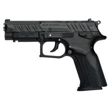 K100, Semi-automatic, Double Action/Single Action, Full Size, Polymer Frame Pistol, 4.25" Barrel, Manual Thumb Safety, Matte Finish, Black, 3-Dot Sights, Includes (4)-Optic Adapter Plates, 15 Rounds, 3 Magazines 8588005808644
