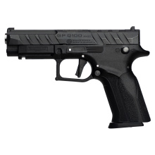 Q100, Semi-automatic, Striker Fired, Full Size, Polymer Frame Pistol, 4.25" Barrel, Trigger Safety, Matte Finish, Black, 3-Dot Sights, Includes (4)-Optic Adapter Plates, 15 Rounds, 3 Magazines 8588005808668