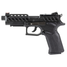 K22 X-Trim, Semi-automatic, Double Action/Single Action, Full Size, Polymer Frame Pistol, 5" Threaded Barrel, 1/2X28 Thread Pitch, Ambidextrous Manual Safety, Matte Finish, Black, Adjustable Green Fiber Optic Rear Sight, Red Fiber Optic Front Sight, Incl