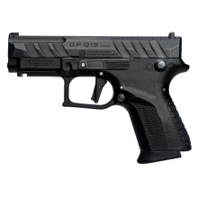 Q1S, Semi-automatic, Striker Fired, Compact, Polymer Frame Pistol, 3.66" Barrel, Trigger Safety, Matte Finish, Black, 3-Dot Sights, (4)-Optic Adapter Plates, 12 Rounds, 3 Magazines 8588005944670