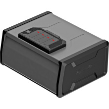 One-Gun DIGI-Vault, Heavy-Duty Steel Construction, Programmable 4-6 Digit Keypad, Backup Key, Black and Gray 95443