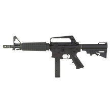 635, Semi-automatic, Striker Fired, Aluminum Frame Pistol, 9MM, 10.5" Threaded Barrel, 1/2X28 Thread Pitch, Anodized Finish, Black, A2 Pistol Grip, HAR-15 Adjustable Pistol Brace, Carry Handle Iron Sights, Manual Safety, 32 Rounds, 1 Magazine, Includes A