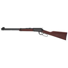 H1 Classic Rifle, Lever Action Rifle, 22LR, 18.5" Barrel, Round Blued Steel, Straight Grip American Walnut Stock, Adjustable Semi-Buckhorn Rear Sight, Hooded Blade Front Sight, 15 Rounds H001-22