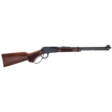 H1 Western, Lever Action Rifle, 22WMR, 18.5" Barrel, Round Blued Steel, American Walnut Stock, Checkered Grip, Adjustable Semi-Buckhorn Rear Sight, Hooded Blade Front Sight, 12 Rounds H001PG-22M