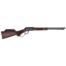 H1 Sporter Carbine, Lever Action Rifle, 22WMR, 16.5" Threaded Barrel, 1/2X28 Thread Pitch, Round Blued Steel, American Walnut Monte Carlo Stock, Integrated Picatinny Rail, 10 Rounds H001PGHR-22M