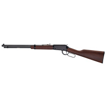 H1 Frontier, Lever Action Rifle, 22WMR, 20" Barrel, Octagon Blued Steel, Straight Grip American Walnut Stock, Adjustable Semi-Buckhorn Rear Sight with Diamond Insert, Brass Bead Front Sight, 13 Rounds H001T-22M