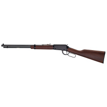 H1 Frontier, Lever Action Rifle, 22LR, 20" Barrel, Octagon Blued Steel, Straight Grip American Walnut Stock, Adjustable Semi-Buckhorn Rear Sight with Diamond Insert, Brass Bead Front Sight, 16 Rounds H001T-22