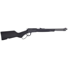 H1 X Model, Lever Action Rifle, 22WMR, 16.5" Threaded Barrel, 1/2X28 Thread Pitch, Round Blued Steel, Synthetic Stock, Black, Pistol Grip, Adjustable Fiber Optic Rear Sight, Fiber Optic Front Sight, 10 Rounds H001XR-22M