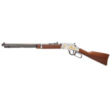 H004, Spirit of the Corps Tribute Edition, Lever Action Rifle, 20" Blued Octagon Barrel, Nickel Plated Engraved Receiver, Engraved American Walnut Stock, Adjustable Semi-Buckhorn Rear Sight, Brass Bead Front Sight, 16 Rounds H004MC