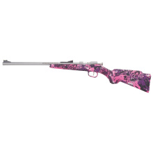 Mini Bolt, Compact, Bolt Action Action, 22 LR 16.25" Stainless Steel Barrel, Matte Finish, Muddy Girl Camo, Synthetic Stock, Red Fiber Optic Rear Sight, Green Fiber Optic Front Sight, Single Shot H005RMG