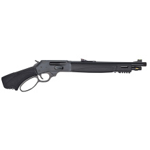 H09 Bear's Leg, Lever Action Pistol, 30-30 Winchester, 13.8" Threaded Barrel, 5/8X24 Thread Pitch, Round Blued Steel, Blued Steel Receiver, Black Synthetic Stock, Pistol Grip, Adjustable Semi-Buckhorn Rear Sight with Diamond Insert, Fiber Optic Front Sig