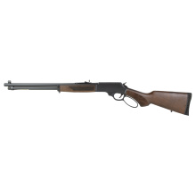 H09 Provider, Lever Action Rifle, 360 Buckhammer, 20" Barrel, Round Blued Steel, Blued Steel Receiver, American Walnut Stock, Checkered Grip, Adjustable Semi-Buckhorn Rear Sight with Diamond Insert, Brass Bead Front Sight, 6 Rounds H009PG-360