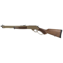 H09 Provider Carbine, Lever Action Rifle, 360 Buckhammer, 16.5" Threaded Barrel, 5/8X24 Thread Pitch, Round Blued Steel, Blued Steel Receiver, American Walnut Stock, Checkered Grip, Adjustable Semi-Buckhorn Rear Sight with Diamond Insert, Brass Bead Fron