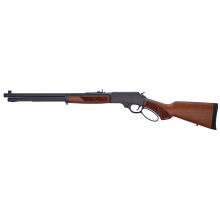 H10 Provider, Lever Action Rifle, 45-70 Government, 20" Barrel, Round Blued Steel, Blued Steel Receiver, American Walnut Stock, Checkered Grip, Adjustable Semi-Buckhorn Rear Sight with Diamond Insert, Brass Bead Front Sight, 6 Rounds H010PG-4570