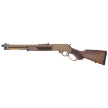 H10 Explorer Carbine, lever Action Rifle, 45-70 Government, 16.5" Threaded Barrel, 5/8X24 Thread Pitch, Round, Cerakote Finish, Burnt Bronze, American Walnut Stock, Checkered Grip, Adjustable Semi-Buckhorn Rear Sight with Diamond Insert, Brass Bead Front