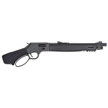 H12 Bear's Leg, Lever Action Pistol, .357 Magnum/.38 Special, 13.8" Threaded Barrel, 5/8X24 Thread Pitch, Round Blued Steel, Blued Steel Receiver, Black Synthetic Stock, Pistol Grip, Adjustable Semi-Buckhorn Rear Sight with Diamond Insert, Brass Bead Fro