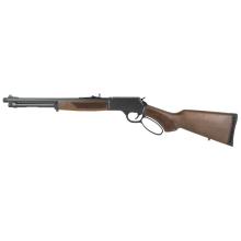 H12 Provider Carbine, Lever Action Rifle, .357 Magnum/.38 Special, 16.5" Threaded Barrel, 5/8X24 Thread Pitch, Round Blued Steel, Blued Steel Receiver, American Walnut Stock, Checkered Grip, Adjustable Semi-Buckhorn Rear Sight with Diamond Insert, Brass