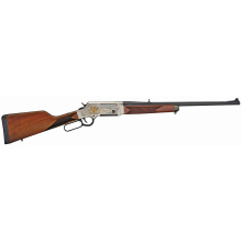 Long Ranger Coyote Wildlife Edition, Lever Action Rifle, 243 Winchester, 20" Barrel, Blued Finish, Engraved Nickel Plated Receiver with 24K Gold Inlay, Straight-grip American Walnut Stock, Adjustable Rear Sight, Transfer Bar Safety, 4 Rounds H014WL-243