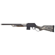 H23 SPD Predator, Lever Action Rifle, 223 Remington/5.56 NATO, 18" Carbon Fiber Barrel, Threaded 1/2X28,  Black, Gray Laminate Checkered Buttstock & Forearm, 10 Rounds, 1 Magazine, Includes Harris S-LM Bipod H023-223XCF