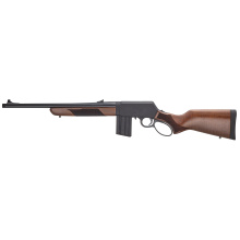 H23 Supreme, Lever Action Rifle, .450 Bushmaster, 18" Threaded Barrel, 5/8X24 Thread Pitch, Free-Floated Round Blued Steel, Anodized Finish, Black, Genuine American Walnut Stock, Pistol Grip, Adjustable Trapezoidal Rear Sight, Blade Front Sight, 5 Rounds