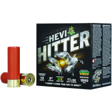 HEVI-Hitter, 12 Gauge, 3", #2, Max Dram, 1 1/4oz, Tungsten/Steel, 25 Rounds per Box HS28022