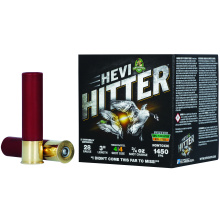 HEVI-Hitter, 28 Gauge, 3", #4, Max Dram, 3/4oz, Tungsten/Steel, 25 Rounds per Box HS28284