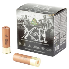 HEX-XII, 12 Gauge, 3", #6, Max Dr, 1 3/8 oz, Shot, 25 Round Box HS51206