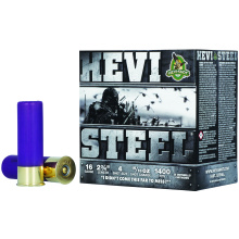 HEVI-Steel, 16 Gauge, 2.75", #4, Max Dram, 15/16oz, Steel, 25 Rounds per Box HS61604