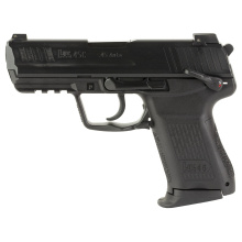 HK45, Double Action/Single Action, Semi-automatic, Polymer Frame Pistol, Compact, 45 ACP, 4.5" Barrel, Black, Night Sights, Manual Safety, Decocker, 8 Rounds, 3 Magazines 81000019