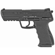 HK45 V1 DA/SA | 45ACP, 4.46" Barrel, Polymer Frame, Black Finish, 3 Dot Sights, Safety, Decocker, 10Rd, 2 Magazines 81000026